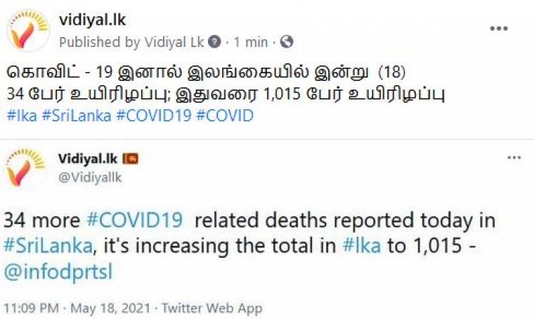 1,000ஐ தாண்டியது கொவிட் உயிரிழப்பு